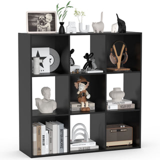 Modern Nine-Cube Organizer with Removable Back Panels