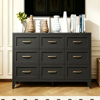 Low-Profile Bedroom Dresser with Generous Storage