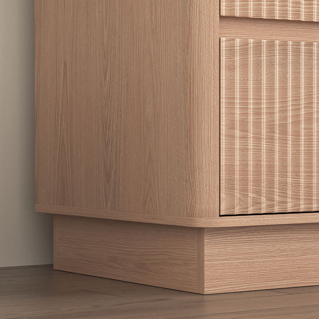 Mid-Century Nine-Drawer Dresser with Wave Front