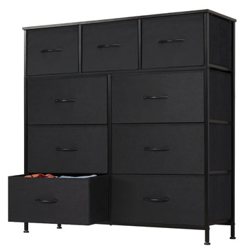 Wide Drawer Dresser for Closets and Hallways