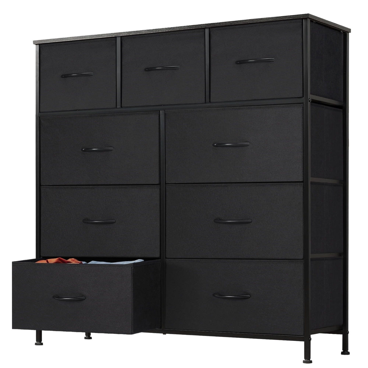 Wide Drawer Dresser and Versatile Storage Tower