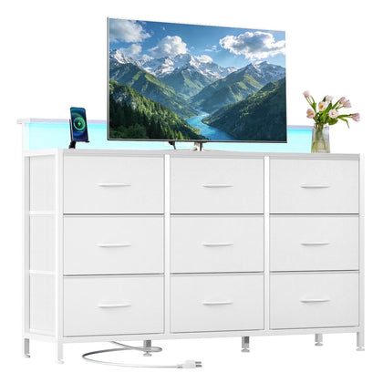 Dresser TV Stand with App-Controlled LED Lighting