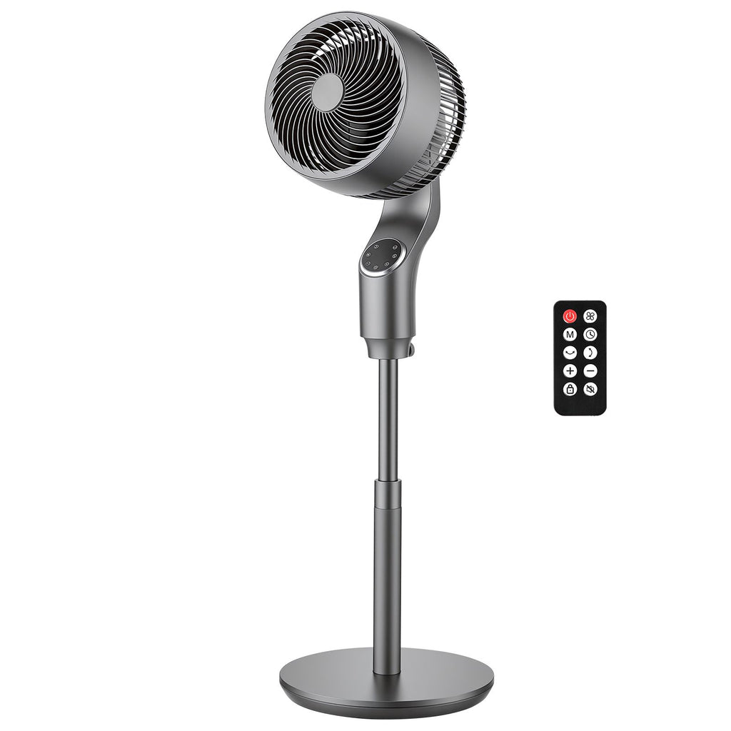 Oscillating Pedestal Fan with Remote Control and Smart Modes
