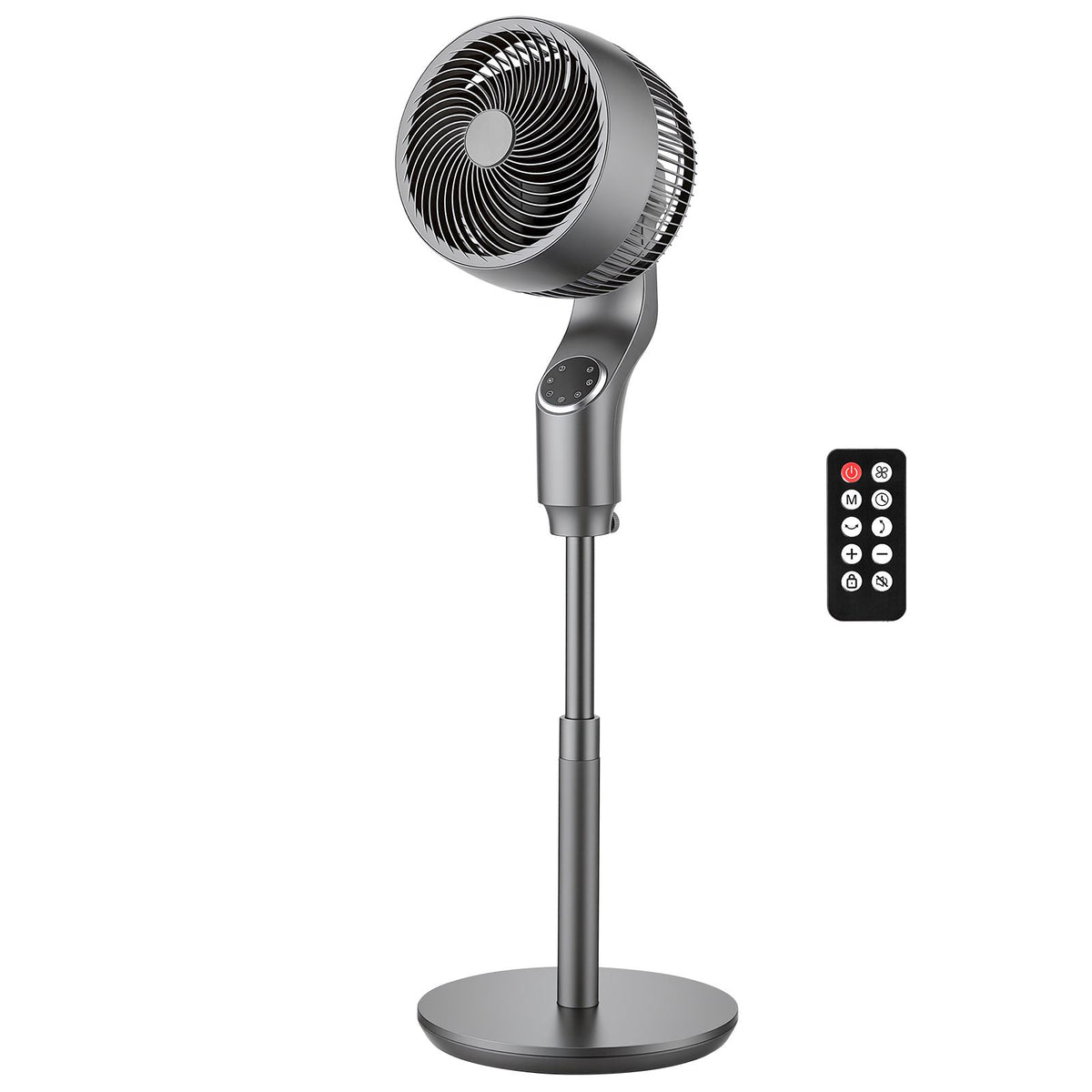 Oscillating Pedestal Fan with Remote Control and Smart Modes
