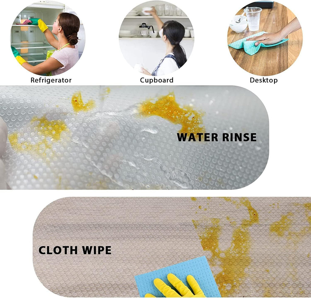 Nine-Pack Washable Cut-to-Fit Fridge and Drawer Liners