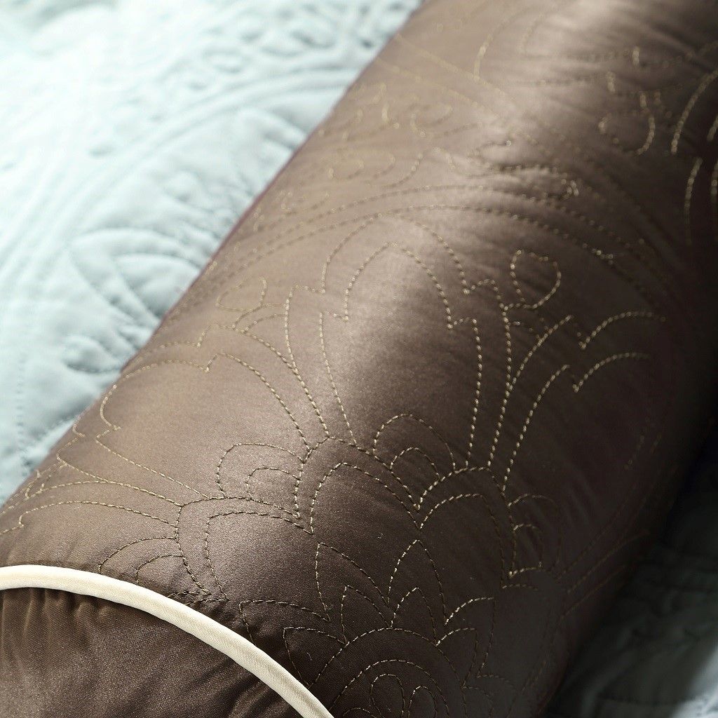 Traditional Blue Charmeuse Comforter Collection