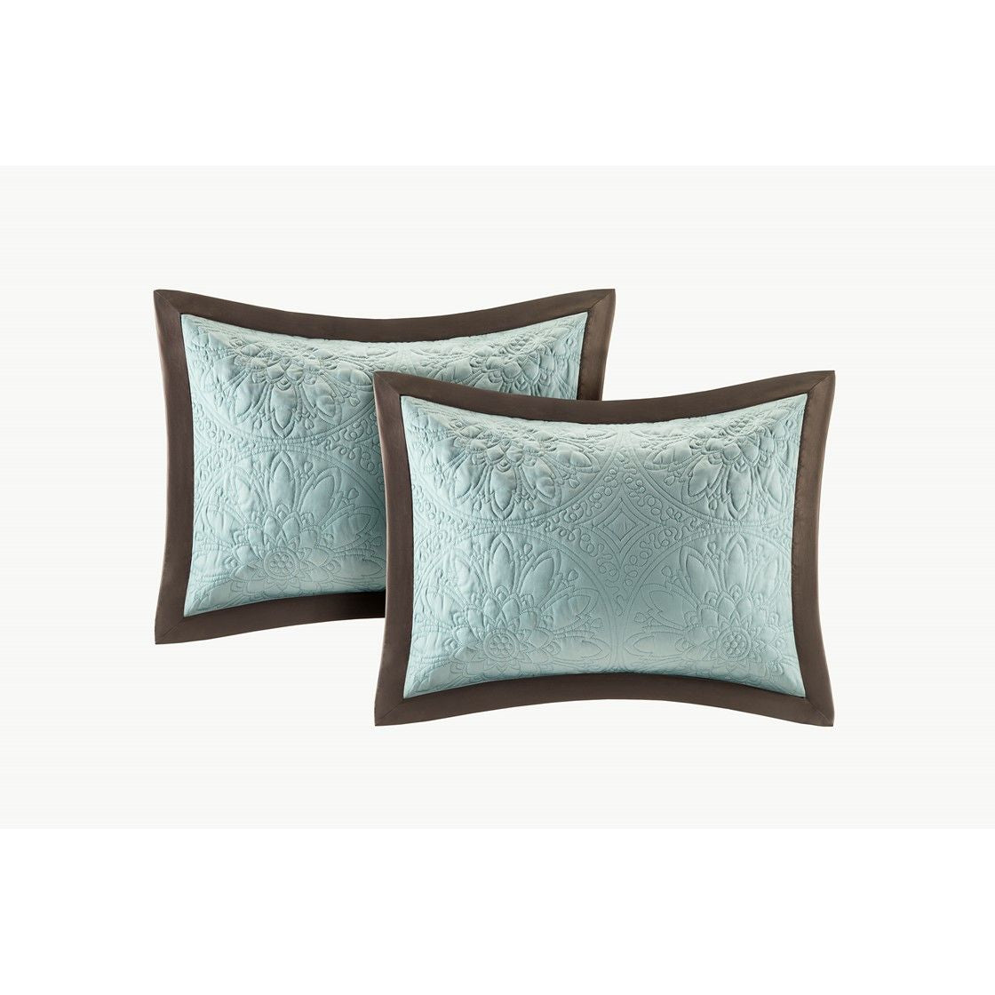 Traditional Blue Charmeuse Comforter Collection
