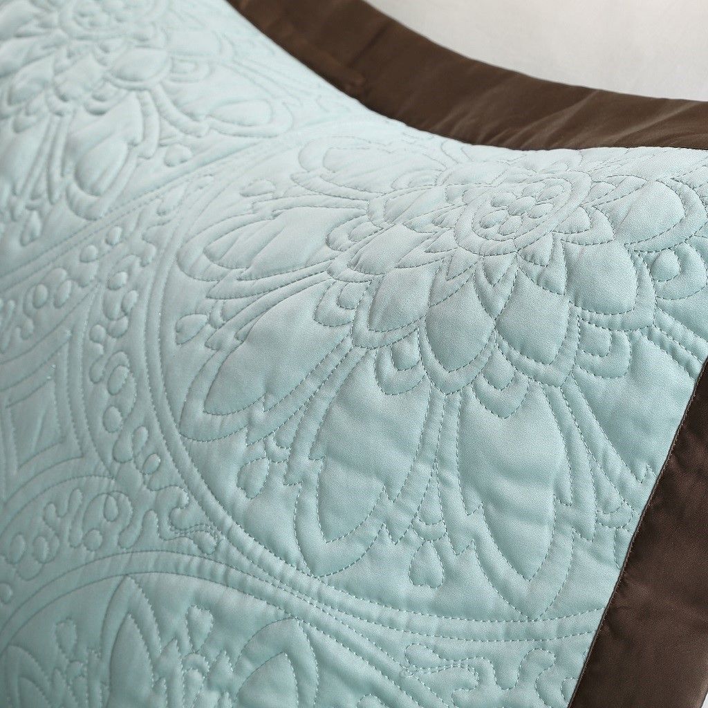 Traditional Blue Charmeuse Comforter Collection