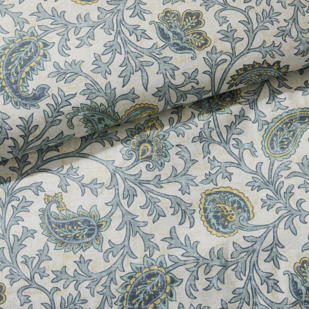 Paisley Comforter Set with Pintucked Shabby Chic Detail