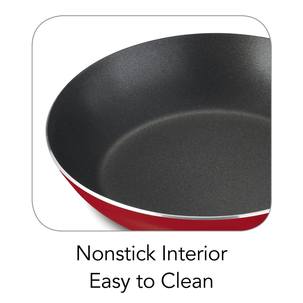 9-Piece Non-stick Cookware Set in Red