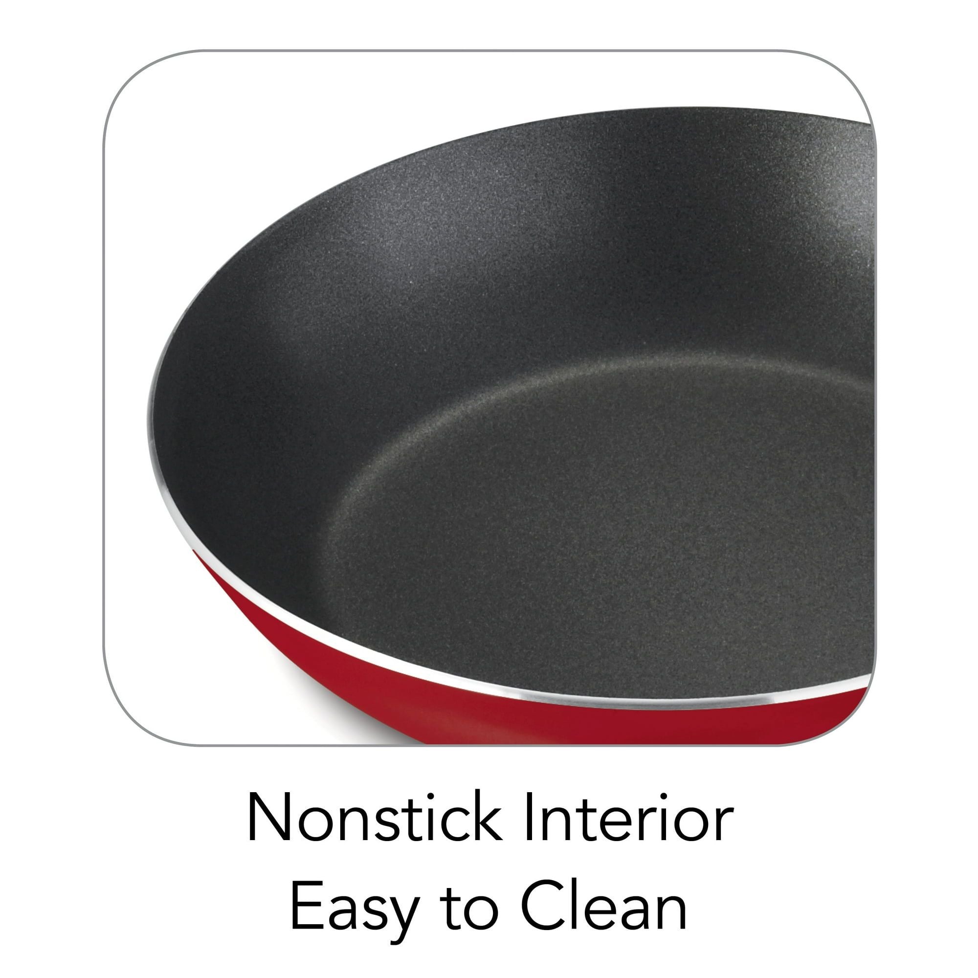 9-Piece Non-stick Cookware Set in Red