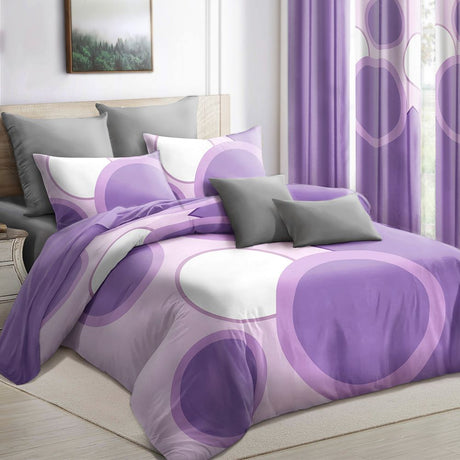 Complete Purple Geometric Bedding and Curtain Bundle