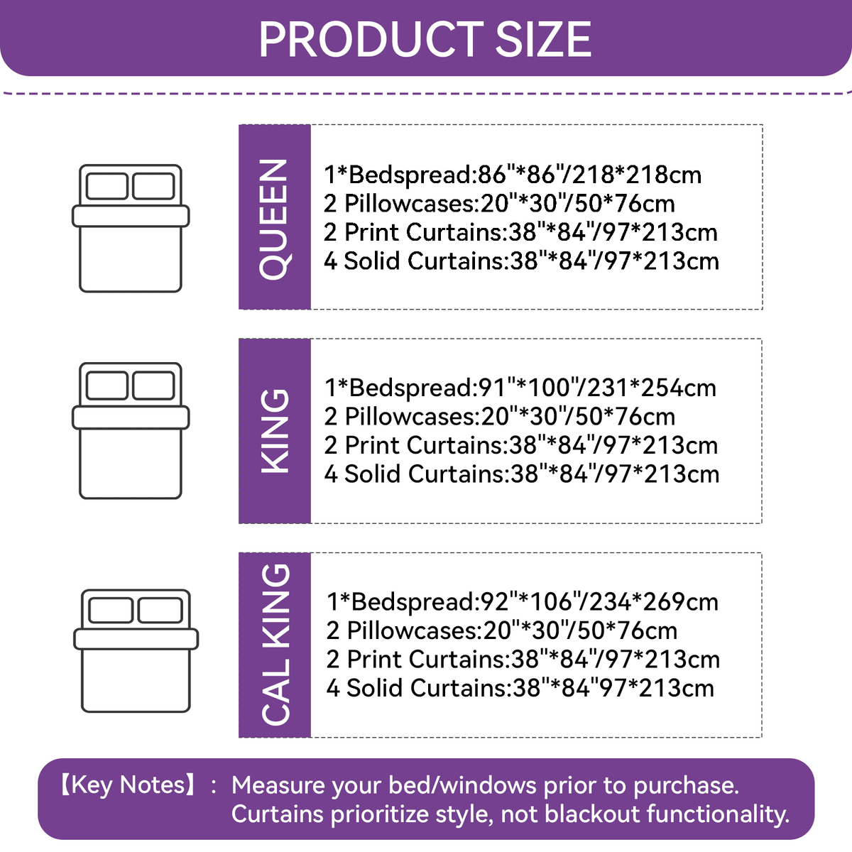 9-Piece Purple Vine Bedding and Curtain Set – Quilted Microfiber Bedspread with Sheer Curtains
