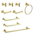 Modern 9-Piece Stainless Steel Bathroom Towel Rack Set – Wall Mount