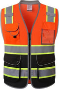 High-Visibility Utility Vest with Cushioned Collar