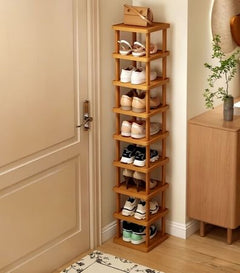 Tall 9-Tier Shoe Organizer for Narrow Spaces