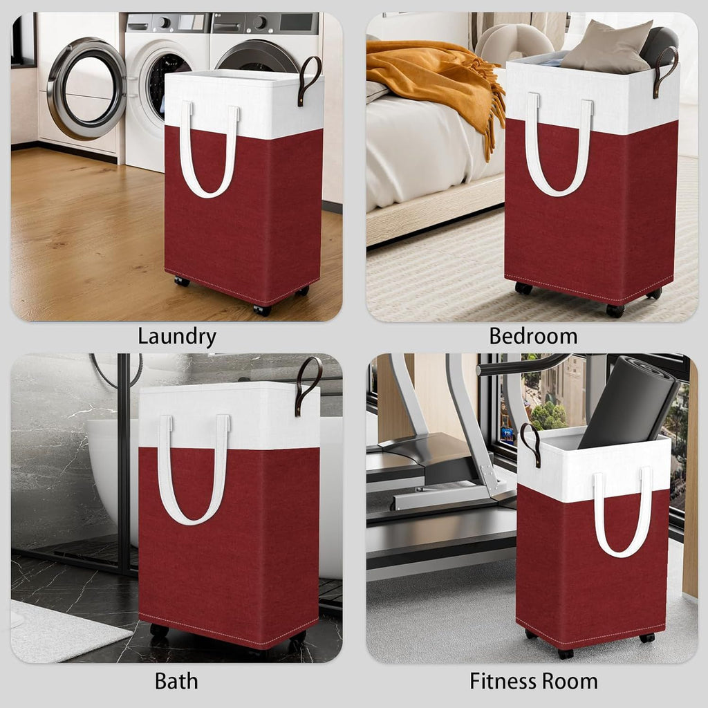 Rolling Storage Basket: Organize Laundry & Clutter with Ease