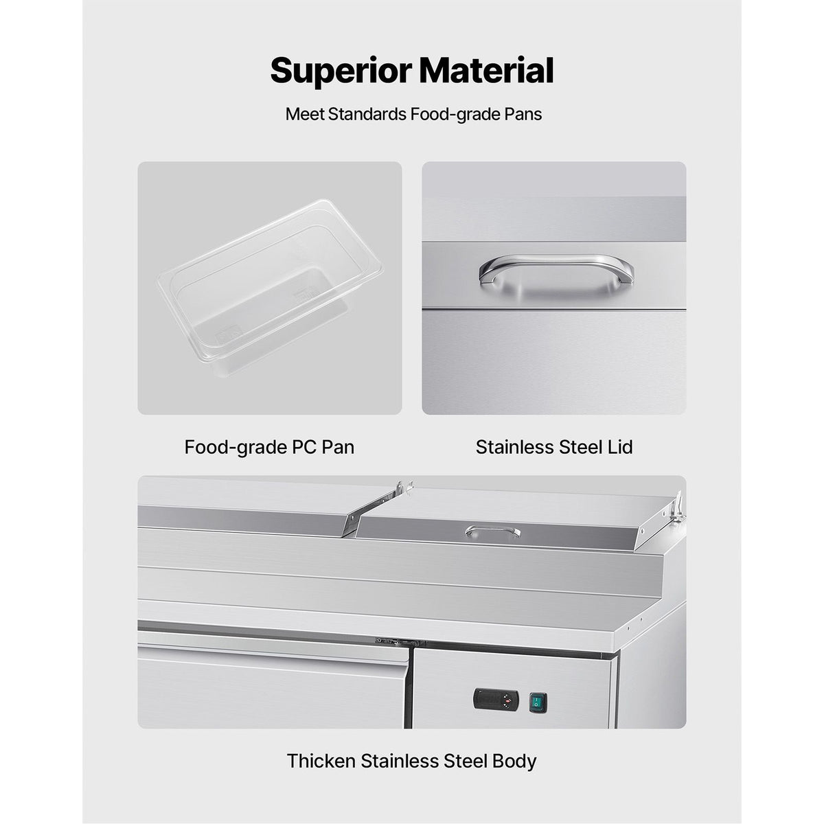 Commercial Refrigerated Pizza Prep Worktable