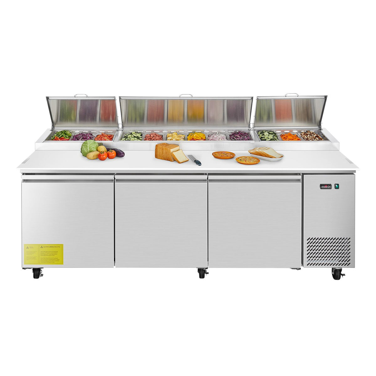 Commercial Refrigerated Pizza Prep Worktable