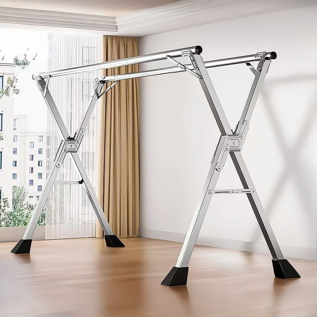 Portable Standing Clothes Drying Rack – Foldable Laundry Hanger