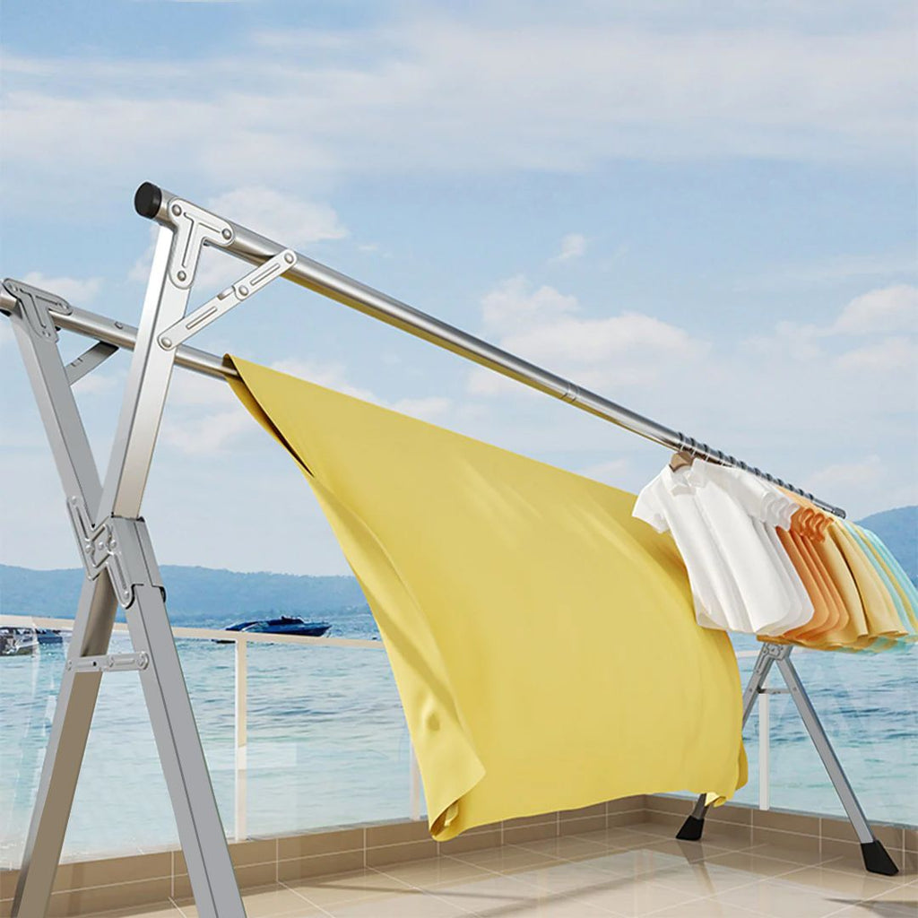 Portable Standing Clothes Drying Rack – Foldable Laundry Hanger