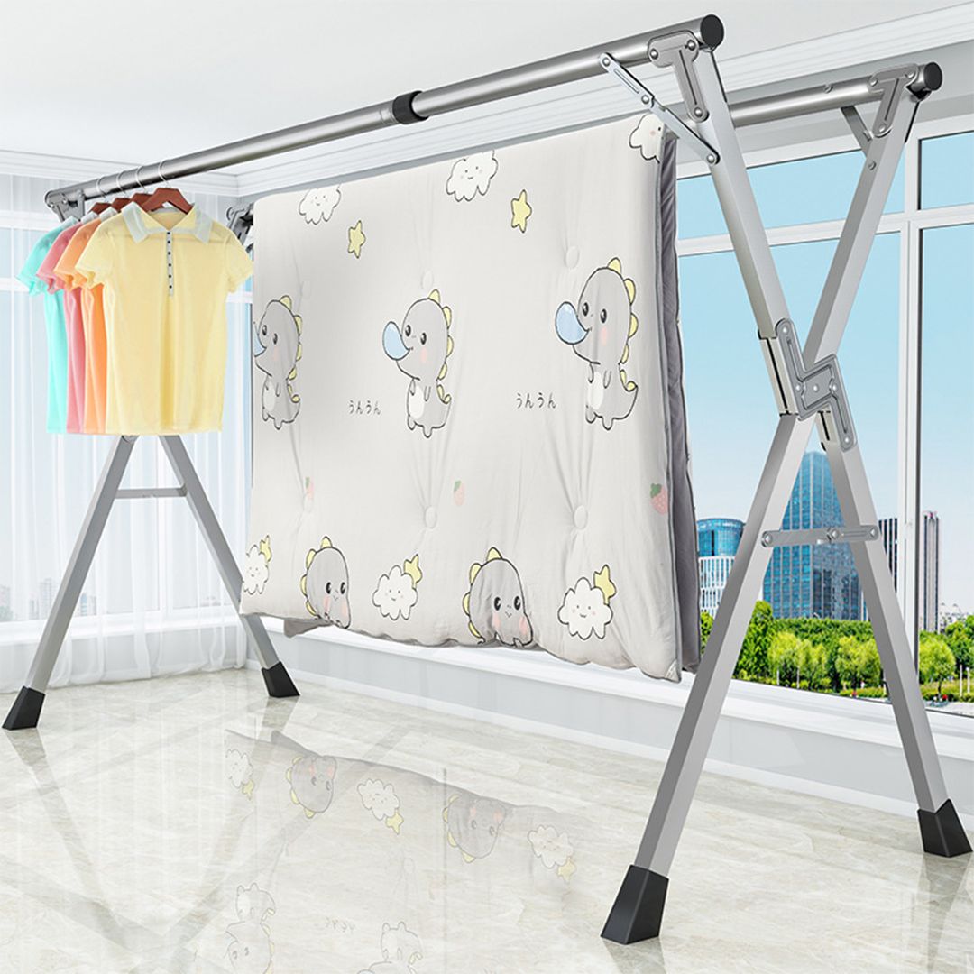 Portable Standing Clothes Drying Rack – Foldable Laundry Hanger