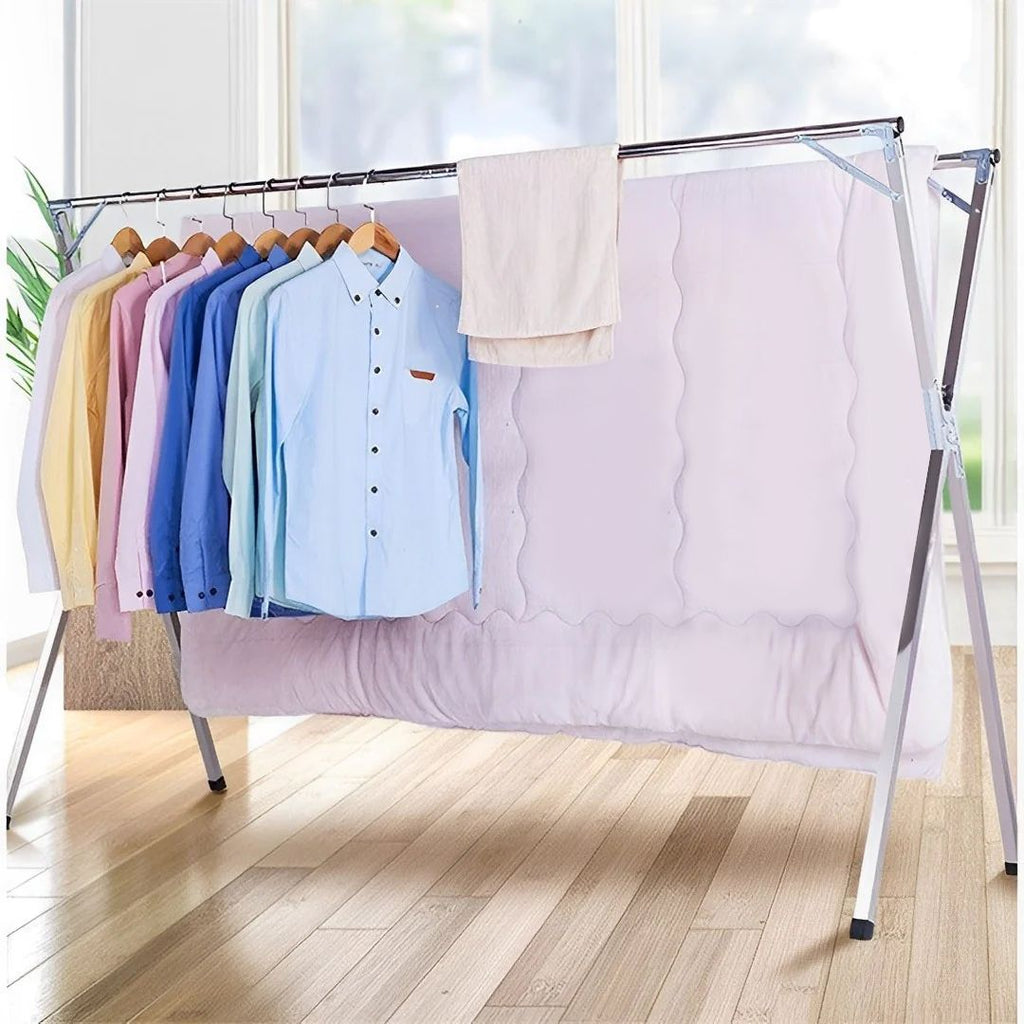 Portable Standing Clothes Drying Rack – Foldable Laundry Hanger