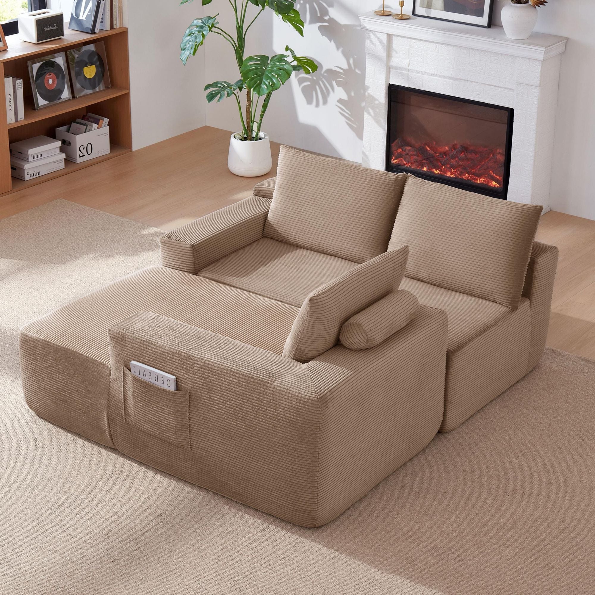 Cloud Sectional with Deep Seat and Right-Facing Chaise