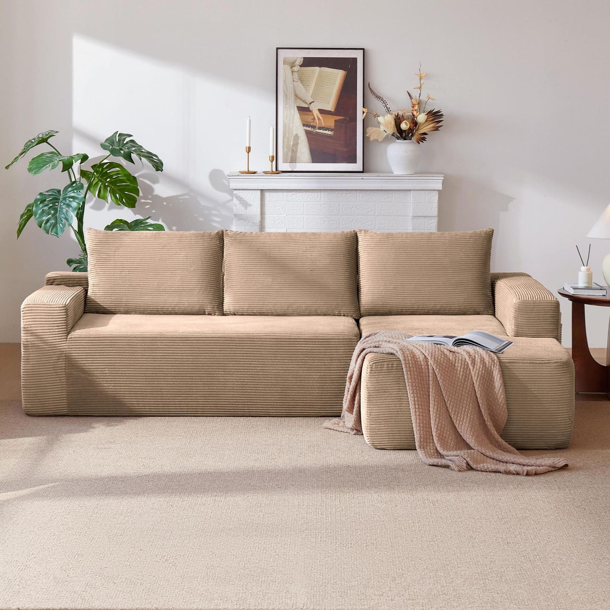 Cloud Sectional with Deep Seat and Right-Facing Chaise
