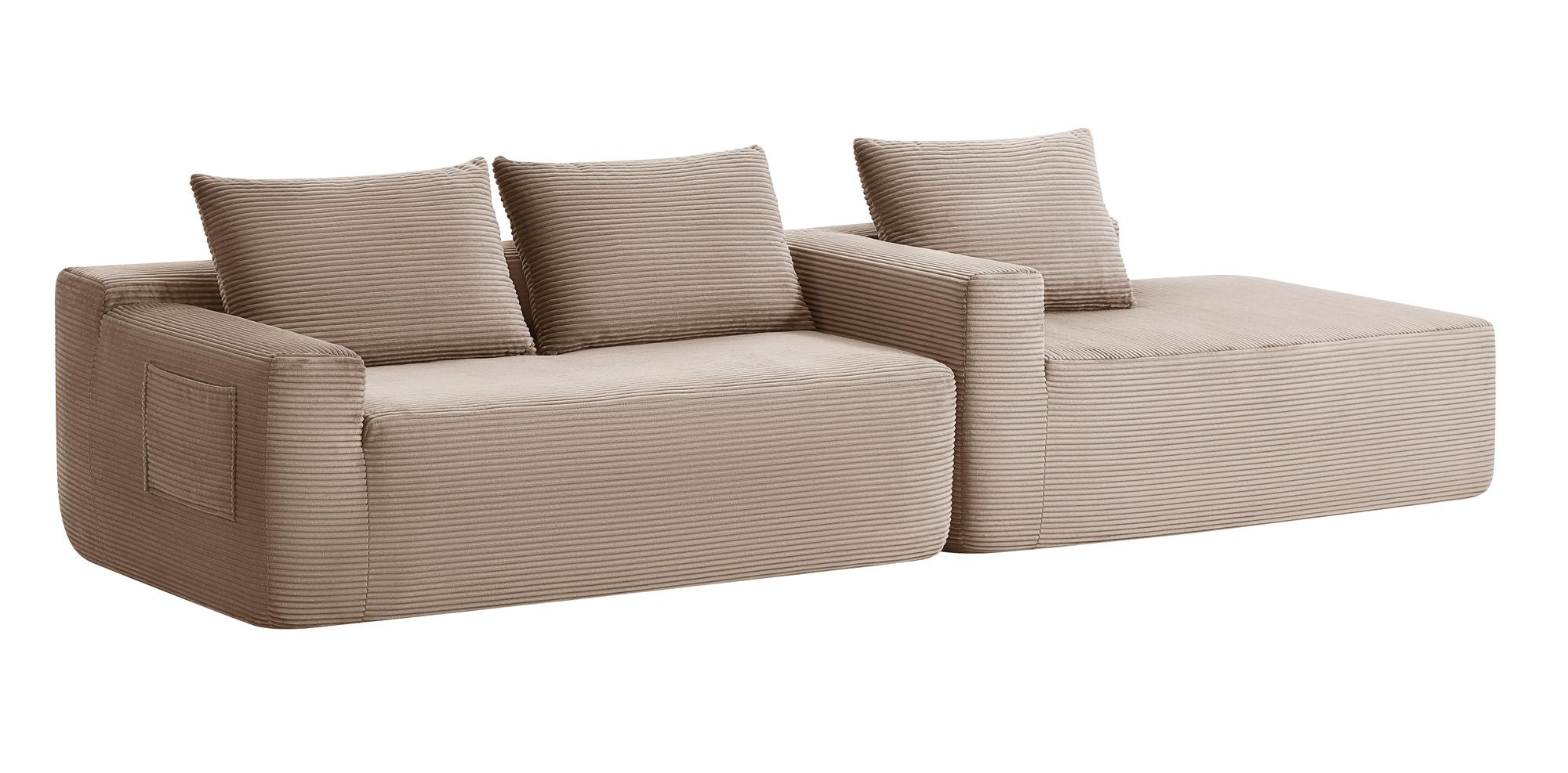 Cloud Sectional with Deep Seat and Right-Facing Chaise