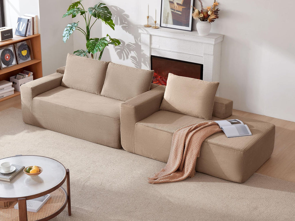 Cloud Sectional with Deep Seat and Right-Facing Chaise