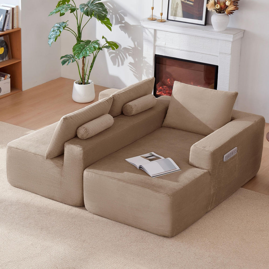 Cloud Sectional with Deep Seat and Right-Facing Chaise