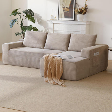 Cloud Sectional with Deep Seat and Right-Facing Chaise