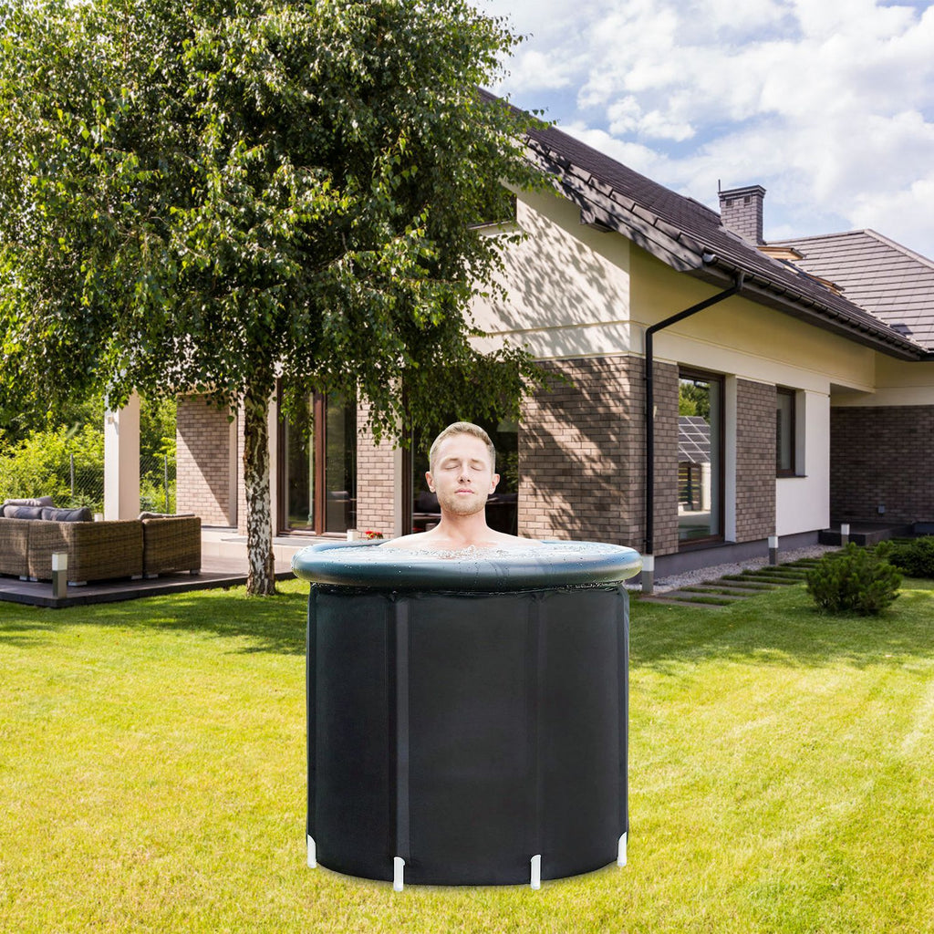 Portable Covered Cold Plunge Tub for Adults