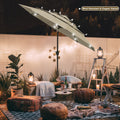 Tiered Patio Umbrella with Solar Rib Lighting
