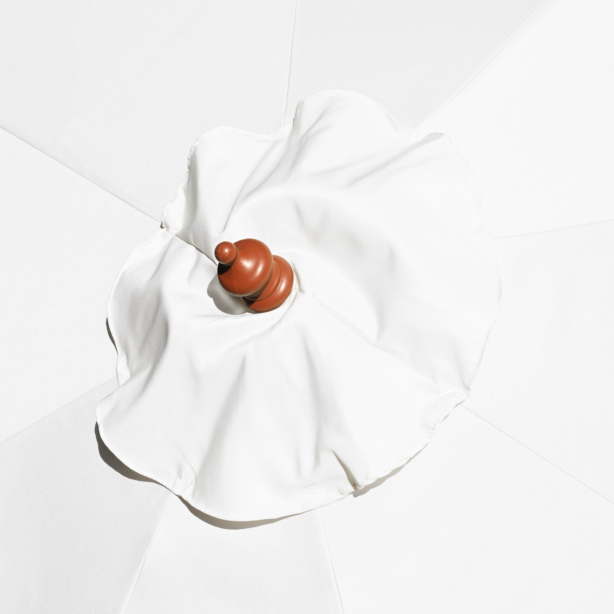 White Eight-Rib Replacement Patio Umbrella Canopy