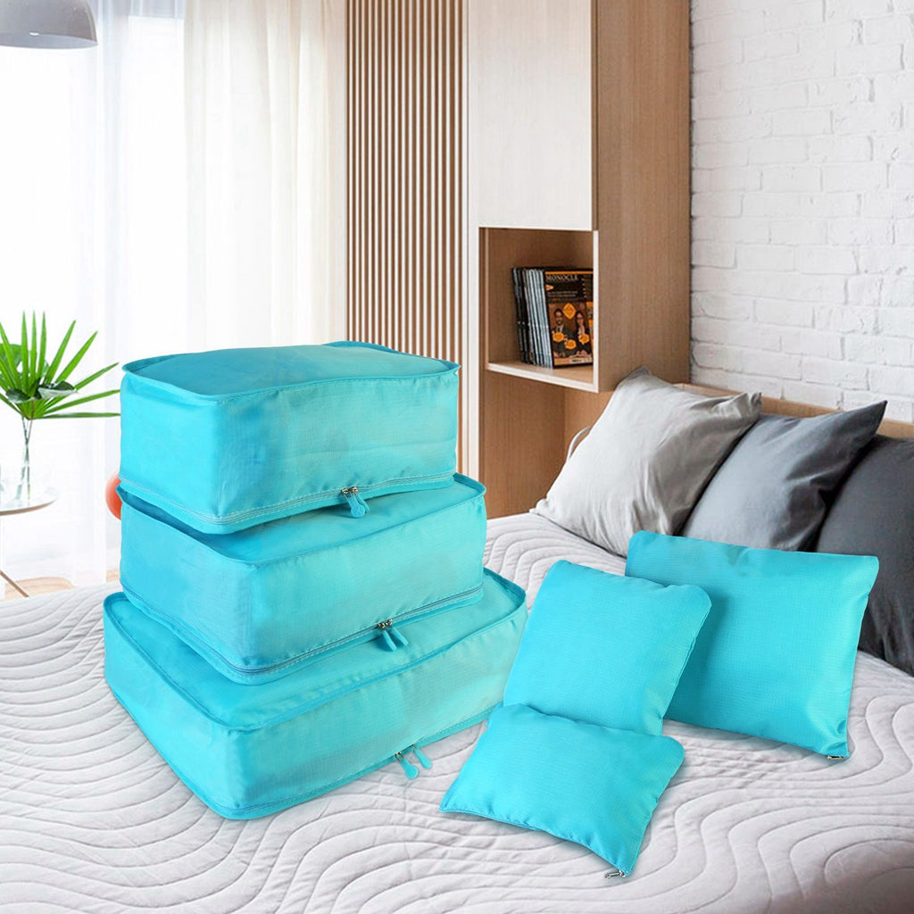 Coordinated Travel Packing Cube and Storage Bag Set