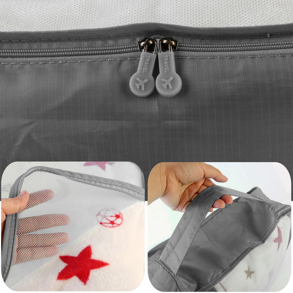 Coordinated Travel Packing Cube and Storage Bag Set