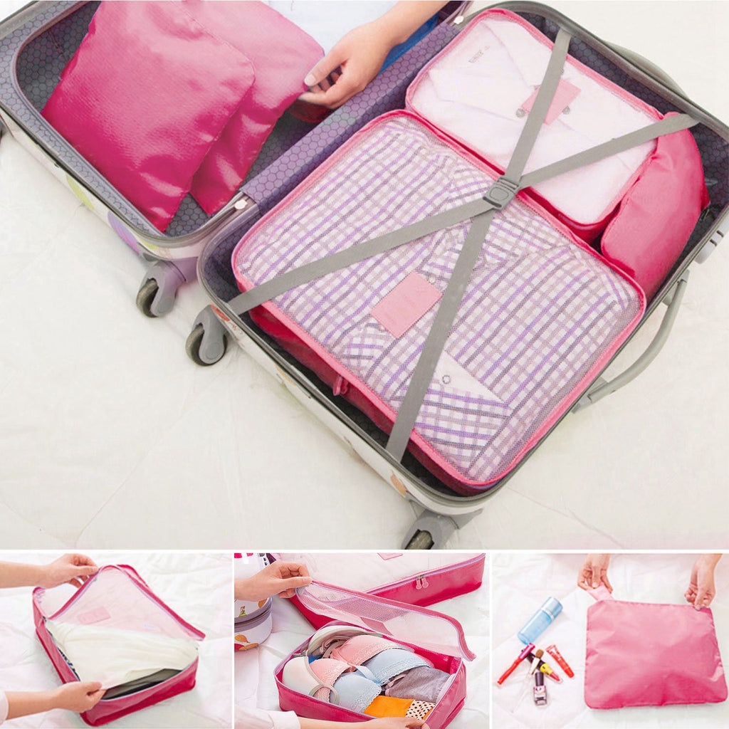 Coordinated Travel Packing Cube and Storage Bag Set