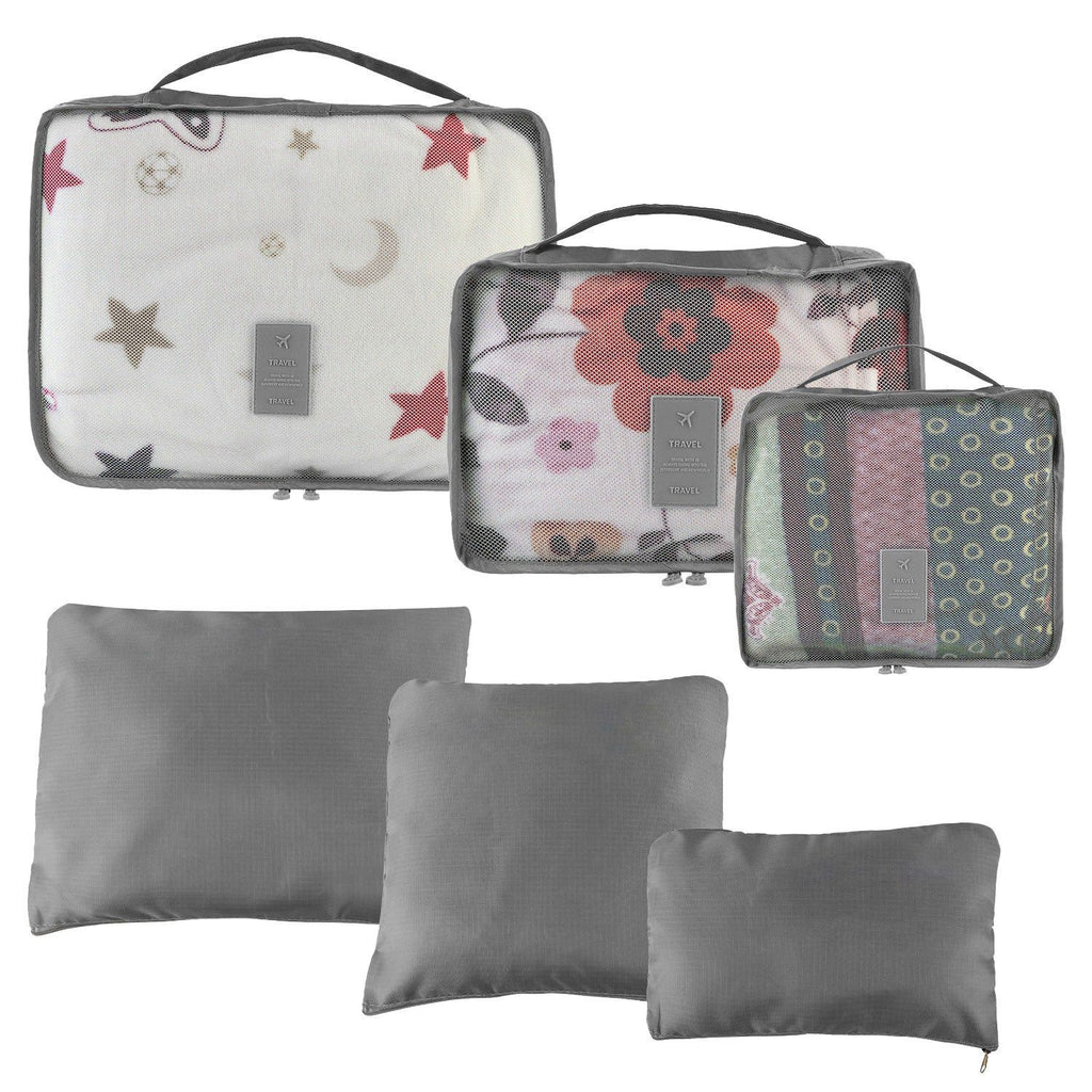 Coordinated Travel Packing Cube and Storage Bag Set