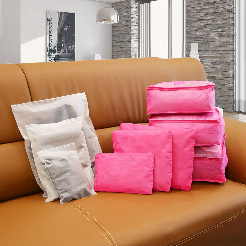 Coordinated Travel Packing Cube and Storage Bag Set