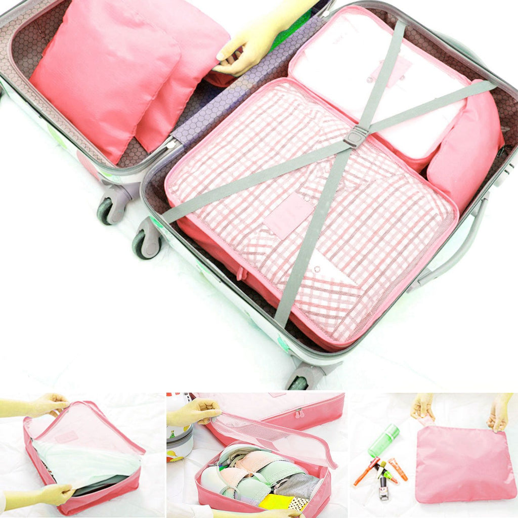 Coordinated Travel Packing Cube and Storage Bag Set