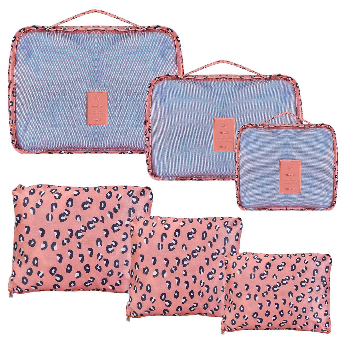 Coordinated Travel Packing Cube and Storage Bag Set