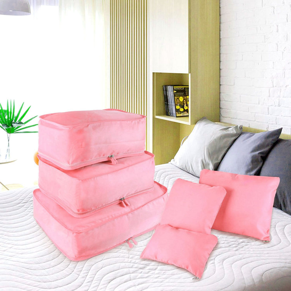 Coordinated Travel Packing Cube and Storage Bag Set