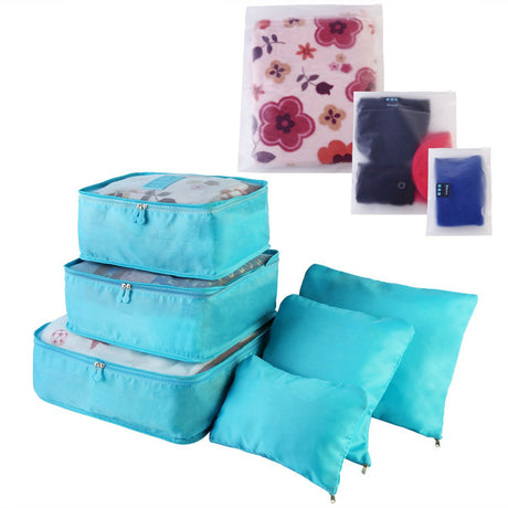 Coordinated Travel Packing Cube and Storage Bag Set