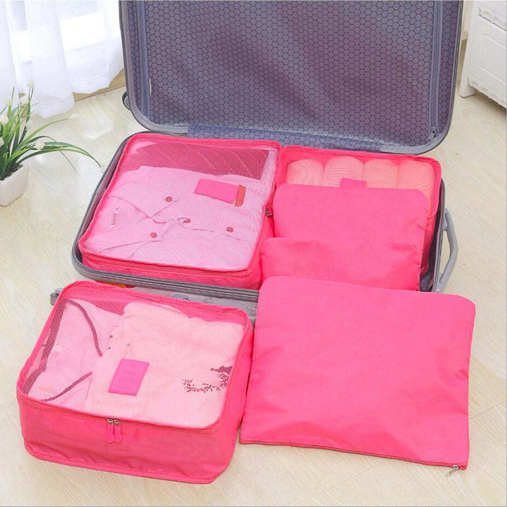 Coordinated Travel Packing Cube and Storage Bag Set