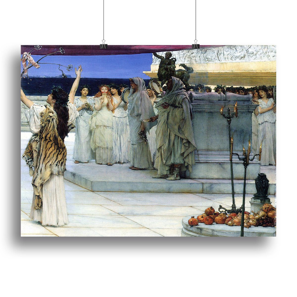 Alma-Tadema A Consecration of Bacchus Detail 2
