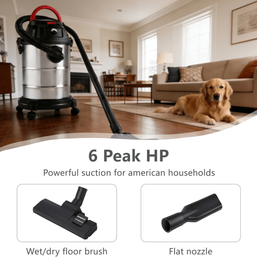 Three-Mode Wet-Dry Workshop Vacuum