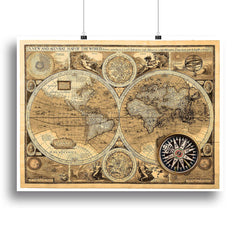 Transform Your Space with Premium World Map Canvas Art