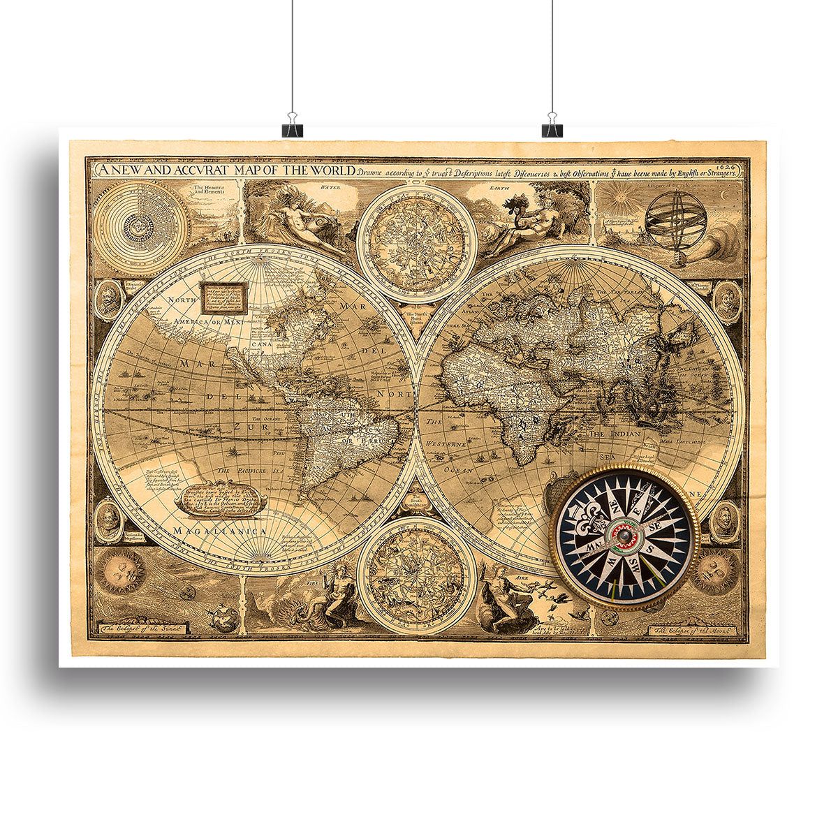 Transform Your Space with Premium World Map Canvas Art
